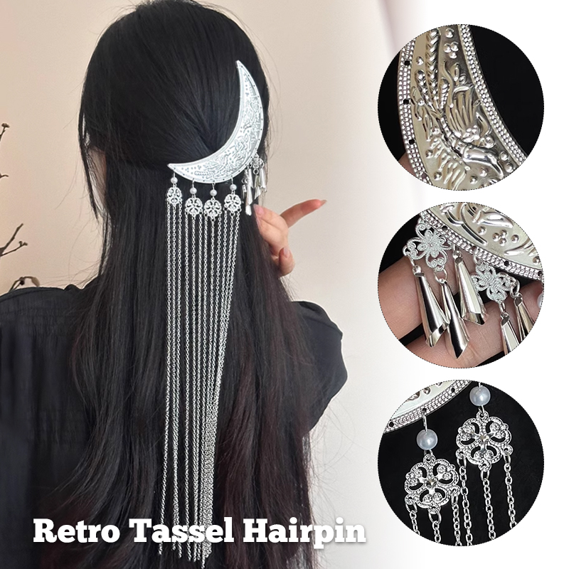 Hanbok Hair Pin - 1pc acessórios hanfu longo borla volta