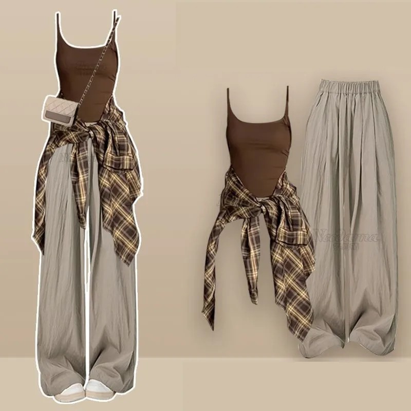 Korean Lifestyle - Conjunto Feminino Casual de Primavera Verão