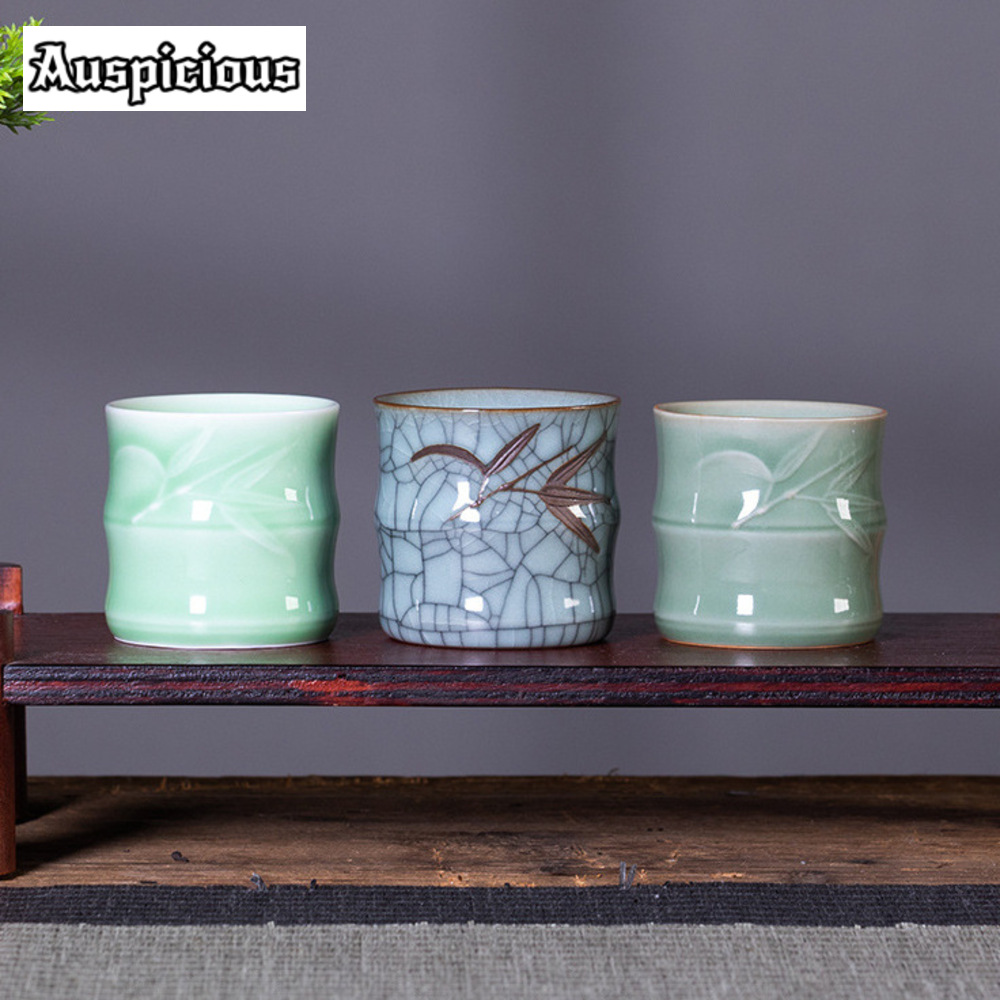 Celadon Ceramic Cup - Xícara De Cerâmica Em Forma De