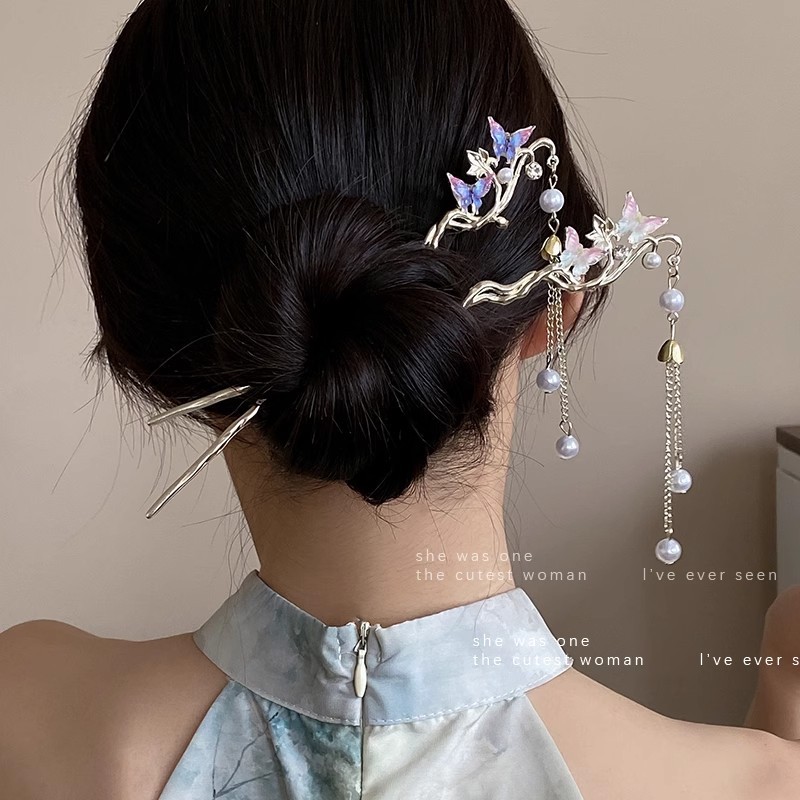 Grampos de cabelo de flor de l - Hanbok Hair Pin avaliação e preço