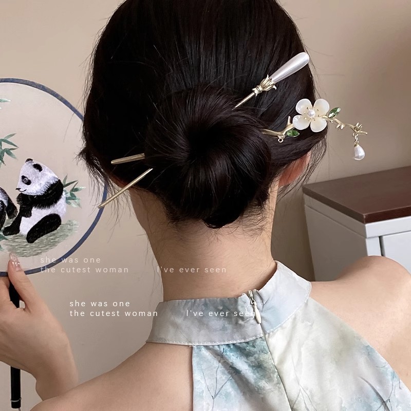 Grampos de cabelo de flor de l - Hanbok Hair Pin avaliação e preço