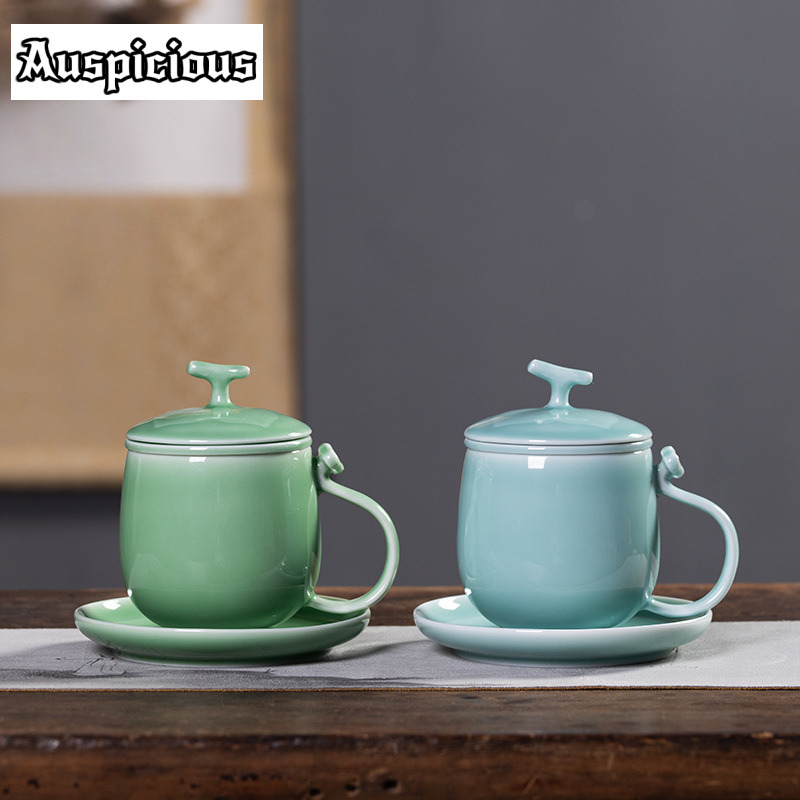 400ml azul longquan celadon fi - Celadon Ceramic Cup avaliação e preço