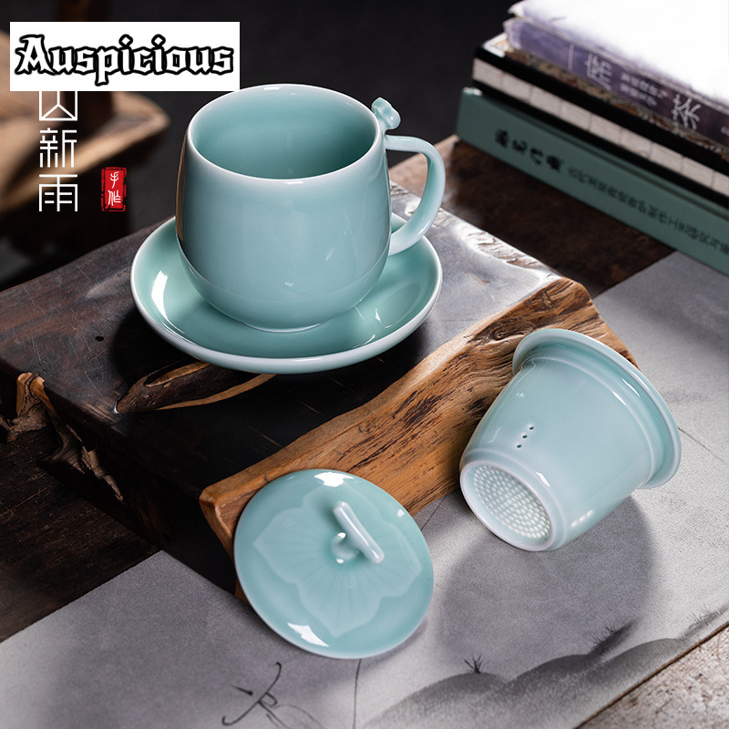 400ml azul longquan celadon fi - Celadon Ceramic Cup avaliação e preço