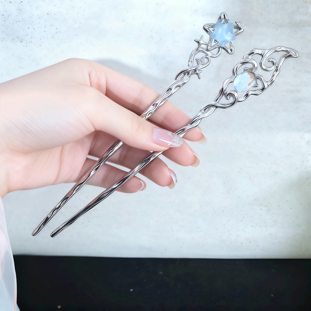Paus de Cabelo de Liga Metálic - Hanbok Hair Pin avaliação e preço